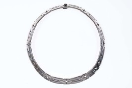 16.5&quot; vintage Mexican Sterling link Collar Choker necklace - £233.51 GBP
