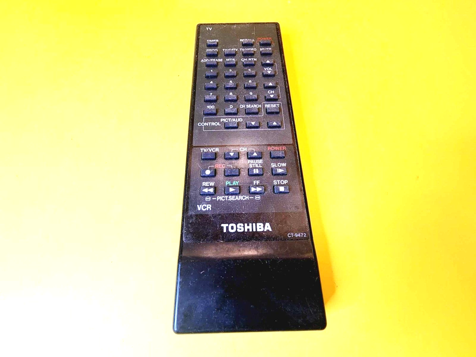 TOSHIBA REMOTE CONTROL CT-9472 TV VCR CF3060 CF3062 CF3063 CF3064 CF2771... - $6.40