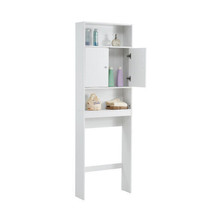 Home Bathroom Shelf Over-The-Toilet, Bathroom SpaceSaver - White - £101.85 GBP