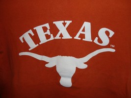 Burnt Orange Texas Longhorns NCAA College Screen Cotton T-shirt Girls XS... - $19.79