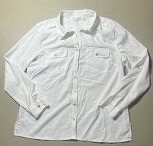 Notations White Button Down Blouse Women’s M White - $290.94 MXN