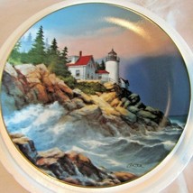 Danbury Mint Nautical Lighthouse Bass Harbor Lighthouse Of America Plate - £18.06 GBP