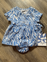 Diane Von Furstenburg x Target Baby Wrap Dress Sea Breeze Size 6-9 Month... - £12.89 GBP