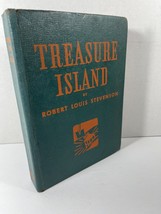 Treasure Island Robert Louis Stevenson Green Whitman HC Illustrated Vintage - £6.22 GBP