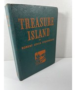 Treasure Island Robert Louis Stevenson Green Whitman HC Illustrated Vintage - £6.26 GBP
