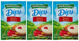 Hidden Valley Dips Mix, Fiesta Ranch 1.1 Oz Packets (Pack of 3) - $505.69 MXN