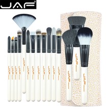 JAF  15-piece Makeup Brush Kit Super Soft Hair PU Leather Case Holder Make Up Br - £105.32 GBP