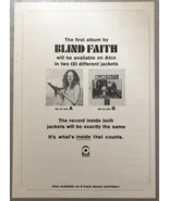 Blind Faith Magazine Ad for 1st Album Original 1969 Eric Clapton Steve W... - $25.00