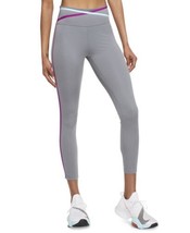 Nike Womens Dri-fit One Mid-Rise 7/8 Taped Leggings Color Smoke Grey Size M - £35.53 GBP