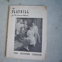Vintage 1951 Playbill The Autumn Garden Coronet Theatre - £14.01 GBP