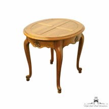 HARDEN FURNITURE Country French Provincial 22&quot; Oval Accent End Table in Champ... - £280.91 GBP