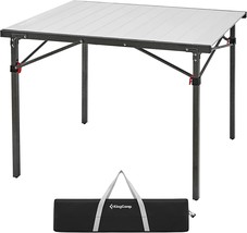 Kingcamp Aluminum Folding Table Roll Up Lightweight Foldable Camp Table For - £104.65 GBP