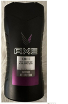 (1 PACK) AXE BODY WASH EXCITE CRISP COCONUT AND BLACK PEPPER SCENT   250ML - £10.05 GBP