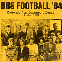 BHS Football '84 Bettendorf vs Davenport Central October 1984 Magazine I... - $16.95