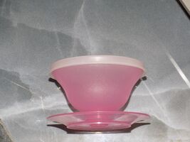Pink Pastel Rainbow Tupperware Dessert Pudding Jello Cup W/Lid #754-4, 7... - $10.00
