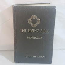 Vintage 1974 The Living Bible Red Letter Edition Tyndale House Hardcover... - $19.80