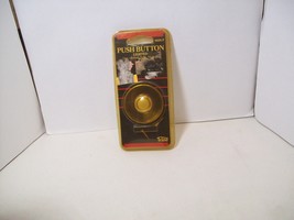 Vintage Trine 860LP Lighted Doorbell Chime Push Button large round brass... - $16.82