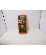 Vintage Trine 860LP Lighted Doorbell Chime Push Button large round brass design - $16.82