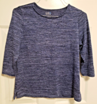 CROFT AND BARROW TOP LIGHT SWEATER SHIRT - 3/4 SLEEVE - WOMENS S - RN 15... - $12.99