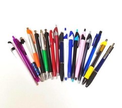 Lot Of 1,000 Pens - Great Assortment Of Plastic Retractable Pens - £137.46 GBP