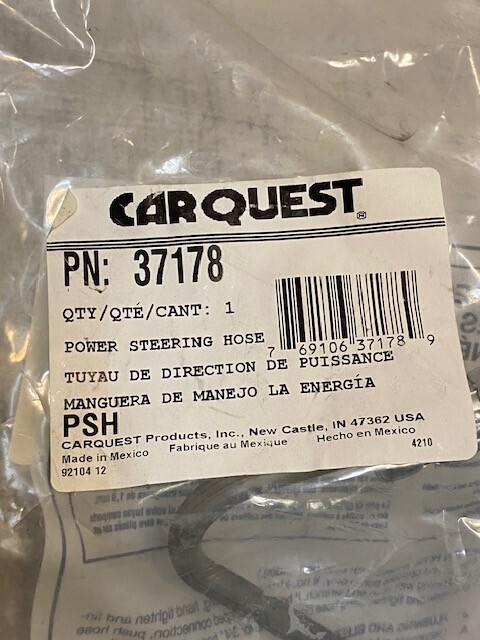 Carquest 37178 Power Steering Hose Item image 2
