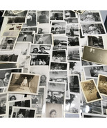 Vintage black and white photo picture lot people and places - $24.70