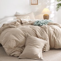 Cotton Comforter Set King Size - Hazelnut Brown 100% Washed Cotton Comforter, So - £93.76 GBP
