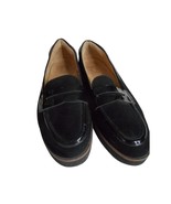 Naturalizer ZOREN Womens Black Penny Loafers Microfiber/Patent Wedge Sz 9M - $446.21 MXN