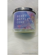 Bath and Body Works Blue Berry Waffle Cone 3Wick Candle - £18.74 GBP