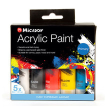 Micador Primary Acrylic Paint 30mL (Pack of 5) - $33.44