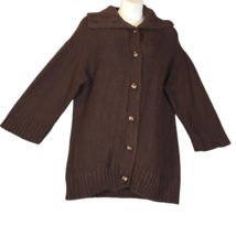 Lauren Jeans Company Ralph Lauren Womens Medium Chocolate Brown Cardigan... - $20.48