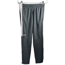 Boys XL Joggers Under Armour Youth Size YXL Gray White Light Sweatpants - $36.06
