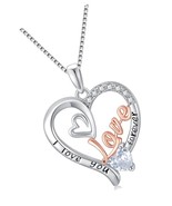 I Love You Forever Necklace Heart Locket Necklace s - $183.03