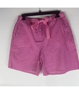 Women&#39;s Pink Striped Duck Head Cotton Seersucker Bermuda Shorts Size 10 NWT - $234.10 MXN