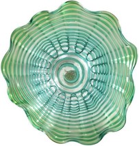 Wall Art Decor Dale Tiffany Waterfront Scalloped Edge N,A-Light Hand-Blown - £86.49 GBP