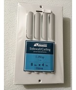 Six (6) Accord 8” x 4” Wall/Ceiling Registers/Vents ~ 1 Way ~ White ~ 73319 - $104.22 CAD