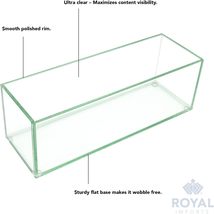 Royal Imports Flower Glass Vase Decorative Centerpiece For Home Or, Clear. - £29.76 GBP