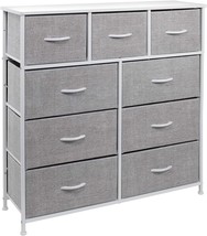 Steel Frame, Wood Top, Easy Pull Fabric Bins, Sorbus Dresser With 9 Draw... - £115.90 GBP