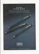 Cross Classic Black Pen Print Ad 8.5&quot; x 11&quot; - $19.02