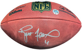 Brett Favre signed Official Wilson NFL New Duke Football #4- Favre Hologram w/Ph - £295.33 GBP