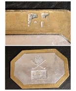 David Marshall Golf Ball Brass Aluminum Tray Platter Spain 8.5 x 6 Inch - $217.79