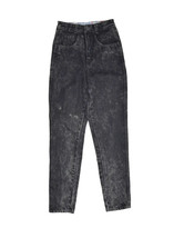 Vintage Sergio Jeans Womens 6 Black Sapphire Wash Denim High Rise Skinny 24x30 - £17.95 GBP