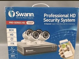 SWANN Pro Series HD 1080P Security System 8 CH, DVR8-4575 , 4 Pro T853 C... - £183.08 GBP