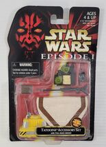Y) 1998 Hasbro Star Wars Episode 1 Tatooine Accessory Set Qui-Gon Jinn&#39;s... - $7.91