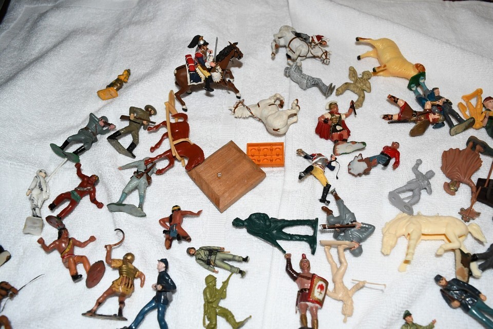 lot of 55 plus va britains marx different broken various figures some ra... - $69.30