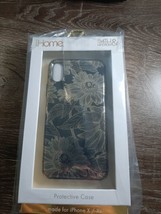 iHome Apple iPhone X/Xs 54th &amp; Madison Protective Case Black and Gold Fl... - $187.94 MXN