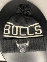 Mitchell &amp; Ness Chicago Bulls NBA Blackout Beanie/Stocking Cap Adult Black - $9.60