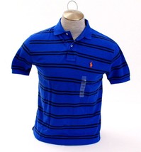 Polo Ralph Lauren Blue Stripe Short Sleeve Polo Shirt Men&#39;s Small S NWT - $108.89