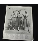Vintage Print Ad 1955 Russ Togs Mid Century Dress Seventeen April 1955 - $12.19 CAD