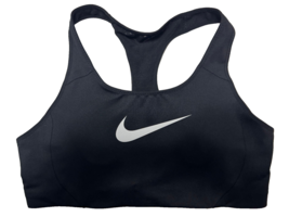 Nike Women&#39;s Sports Bra Dri- fit Racerback Bra BLACK  LARGE 548545 - £15.89 GBP